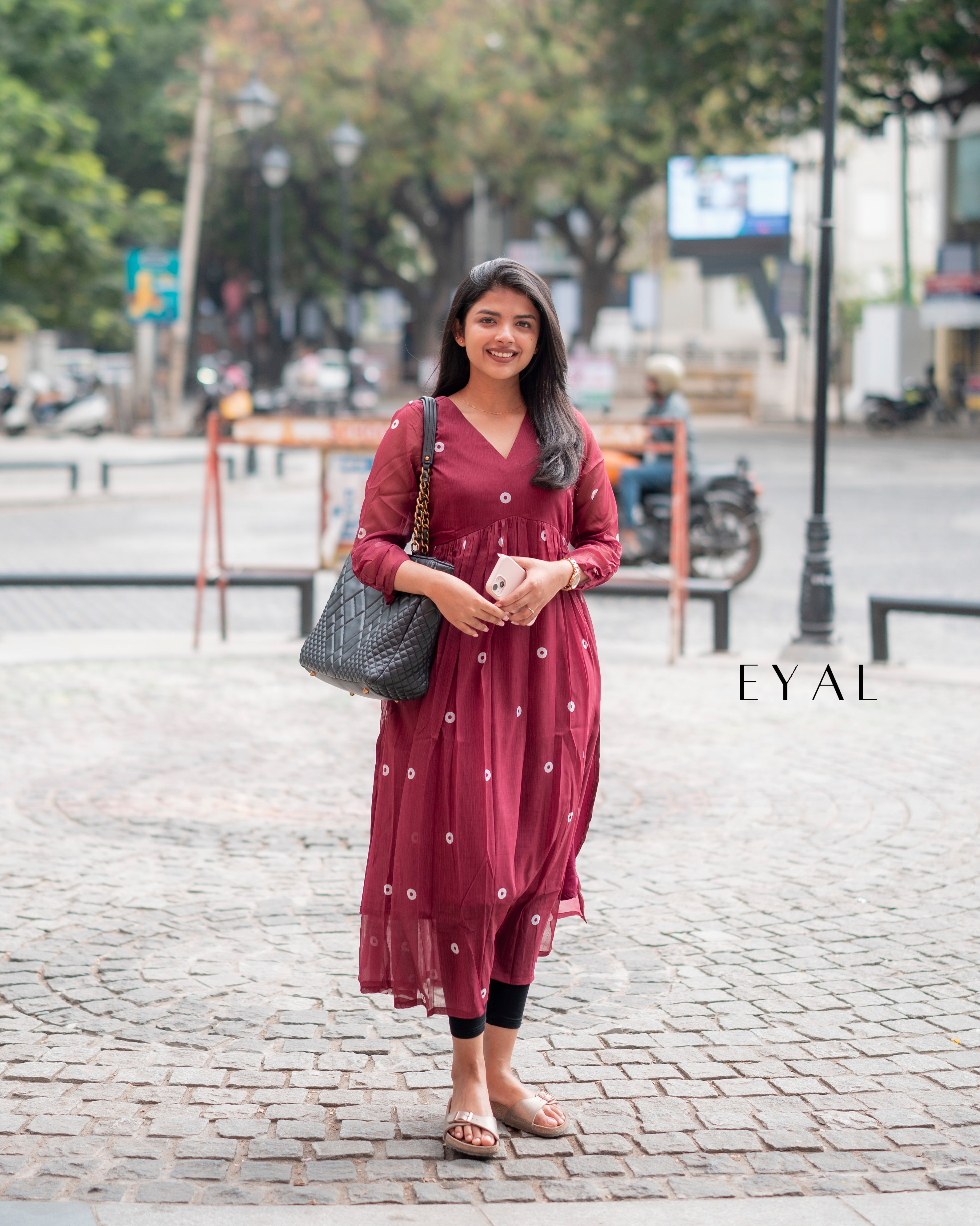 Bandhani alia cut kurti Eyal - The Design Studio Bandhani alia cut kurti Eyal - The Design Studio