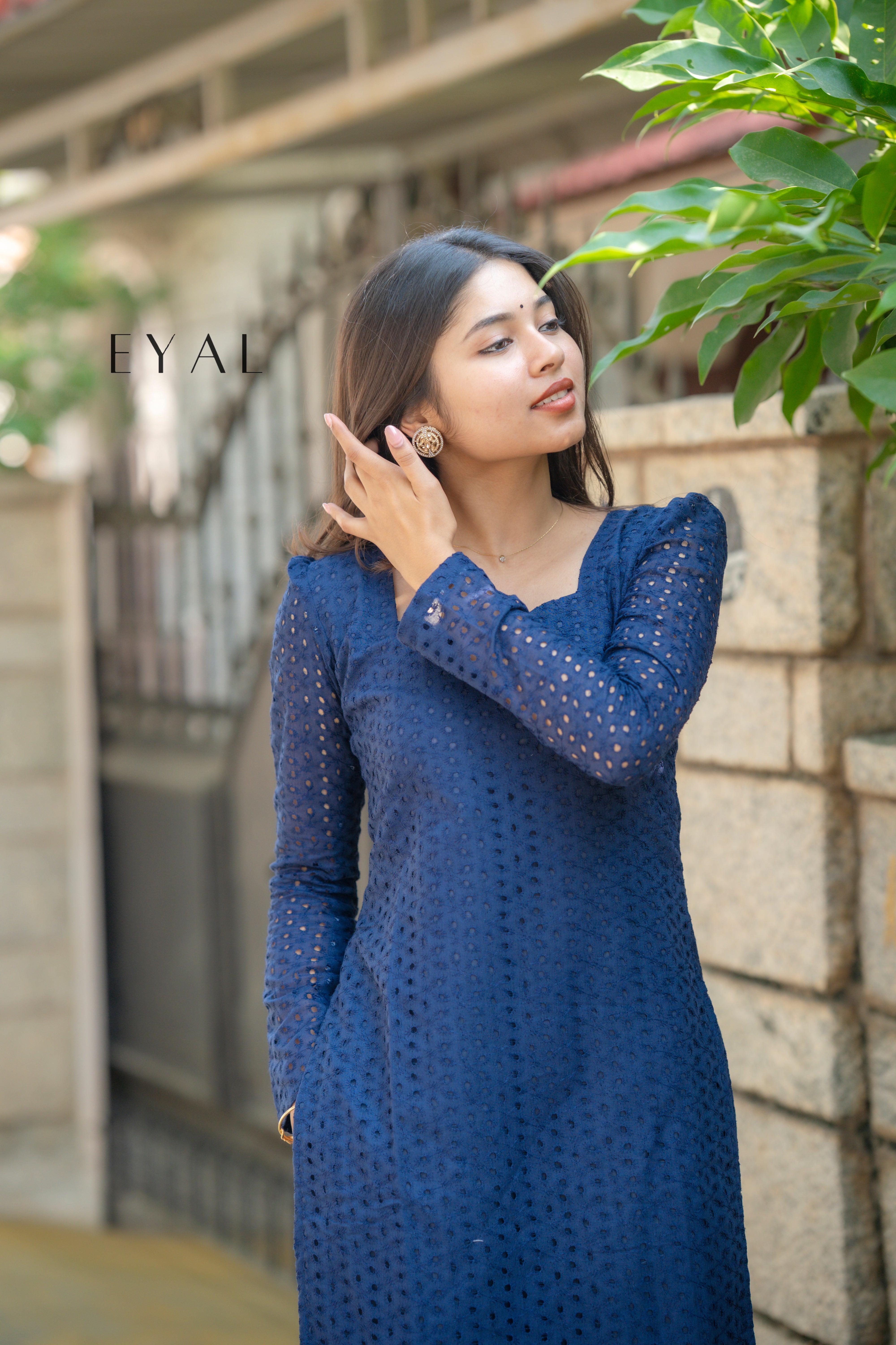 Indigo hakoba kurta set