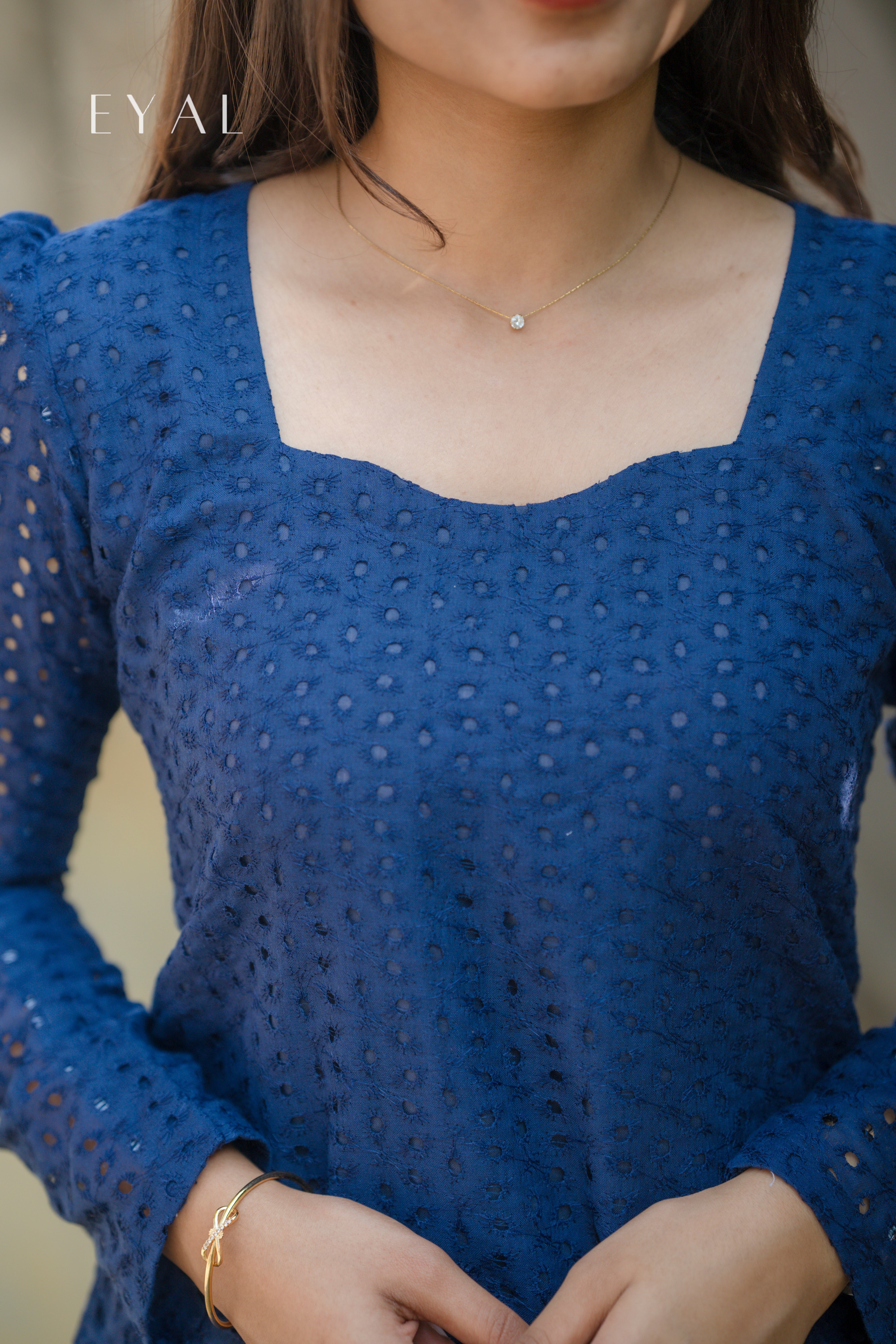 Indigo hakoba kurta set