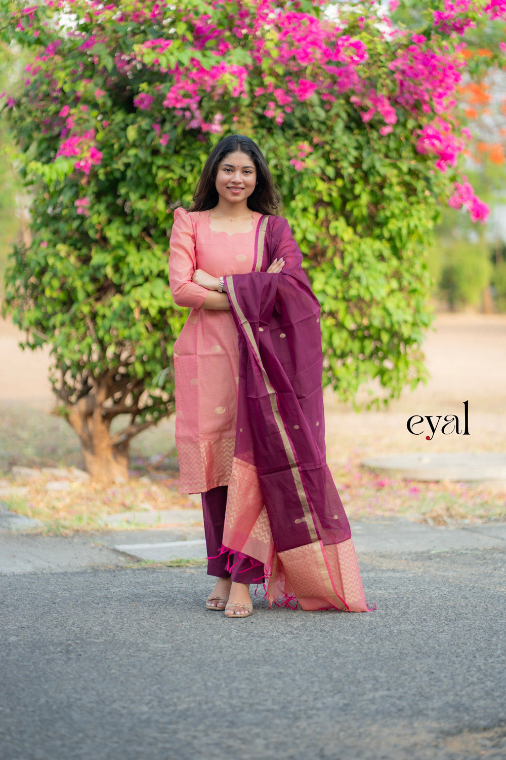 Blushberry silk suit