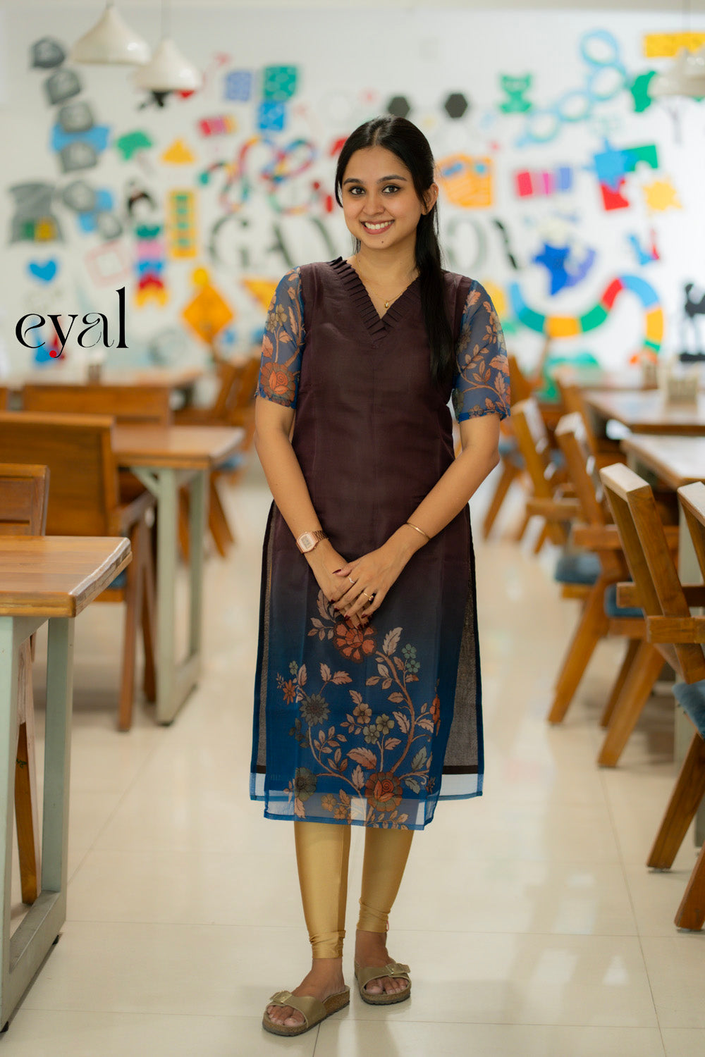 Ombre Bloom Printed Kurta