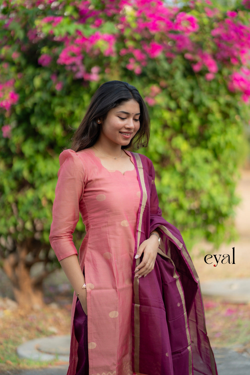 Blushberry silk suit