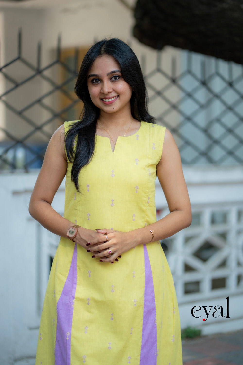 Lemon Lavender handloom cotton set