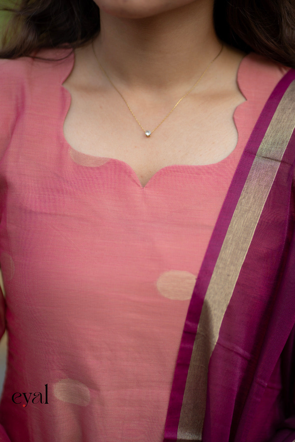Blushberry silk suit