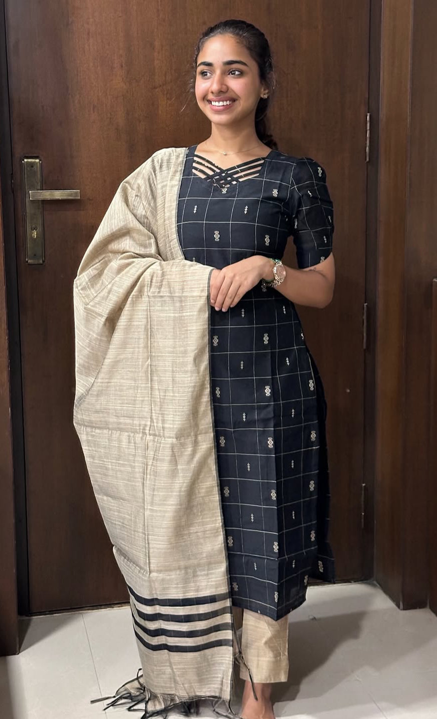 Raw silk set - 1290
