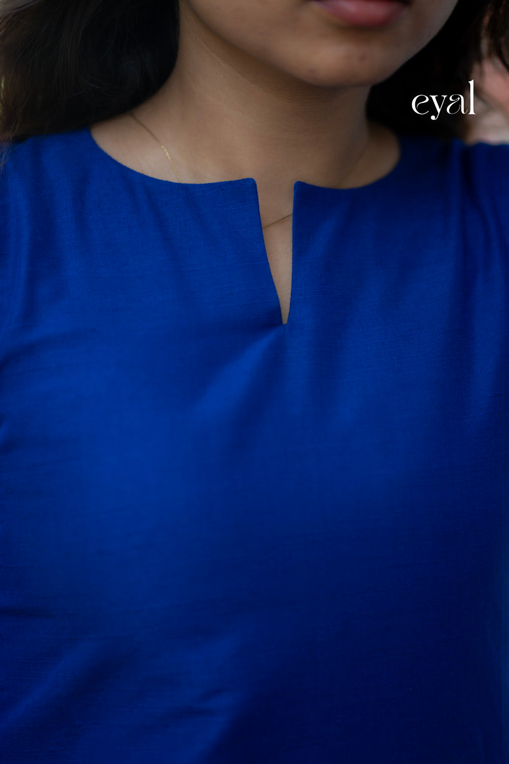 Electric blue kurta set