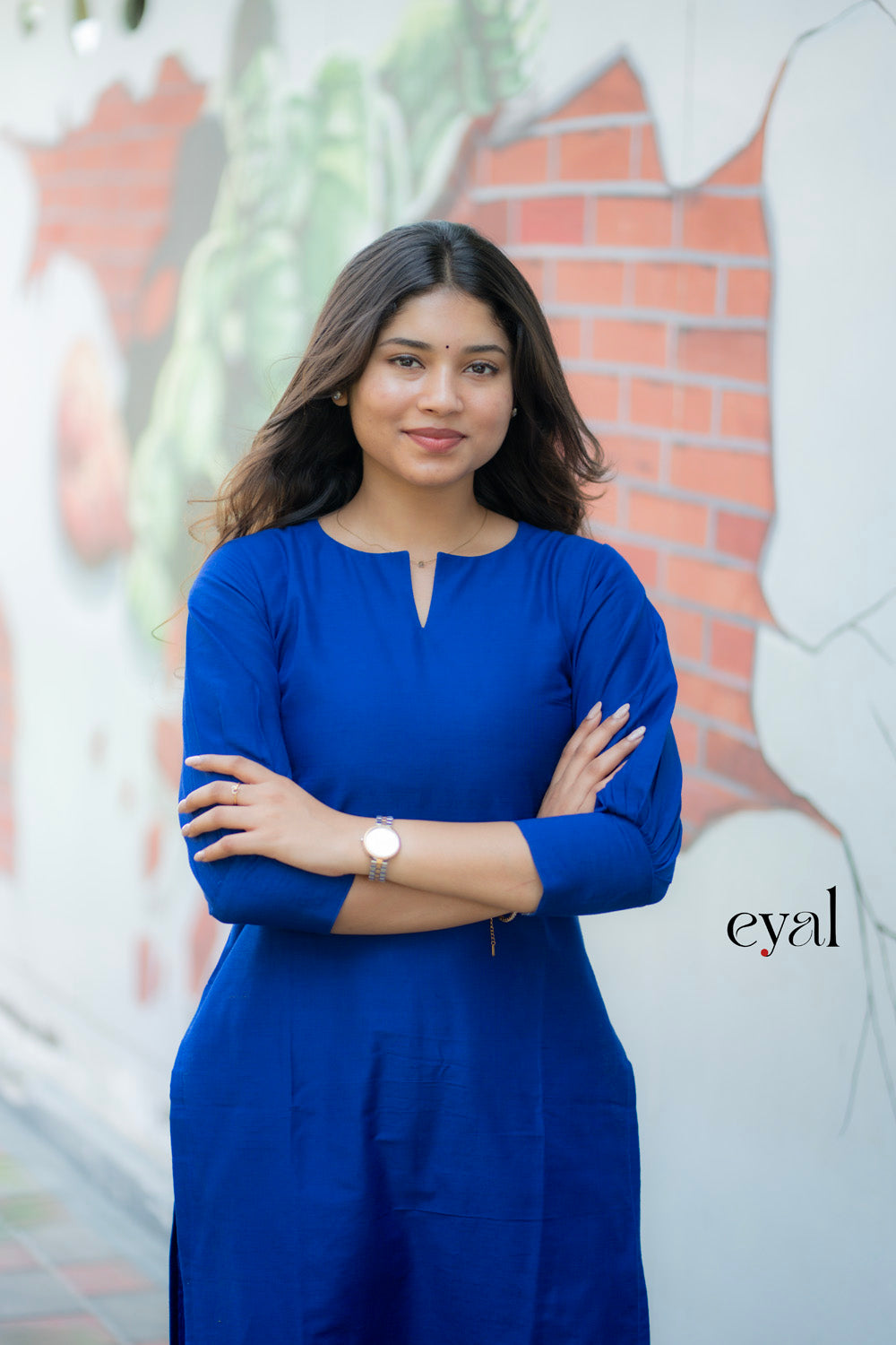 Electric blue kurta set