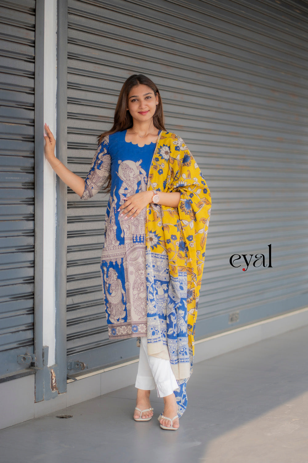 Bluebird kalamkari set