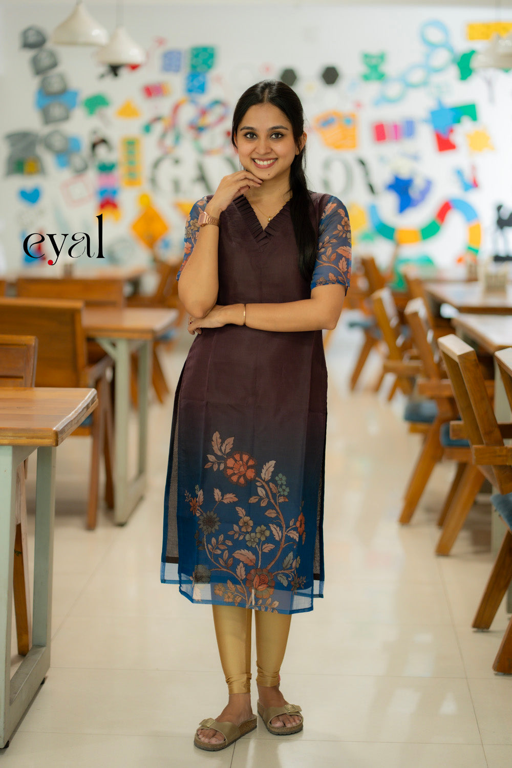 Ombre Bloom Printed Kurta