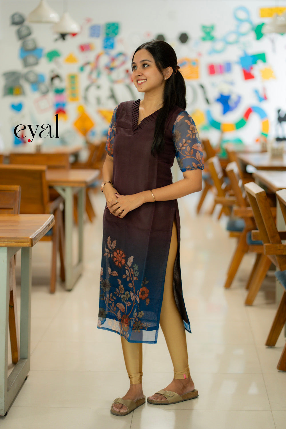 Ombre Bloom Printed Kurta