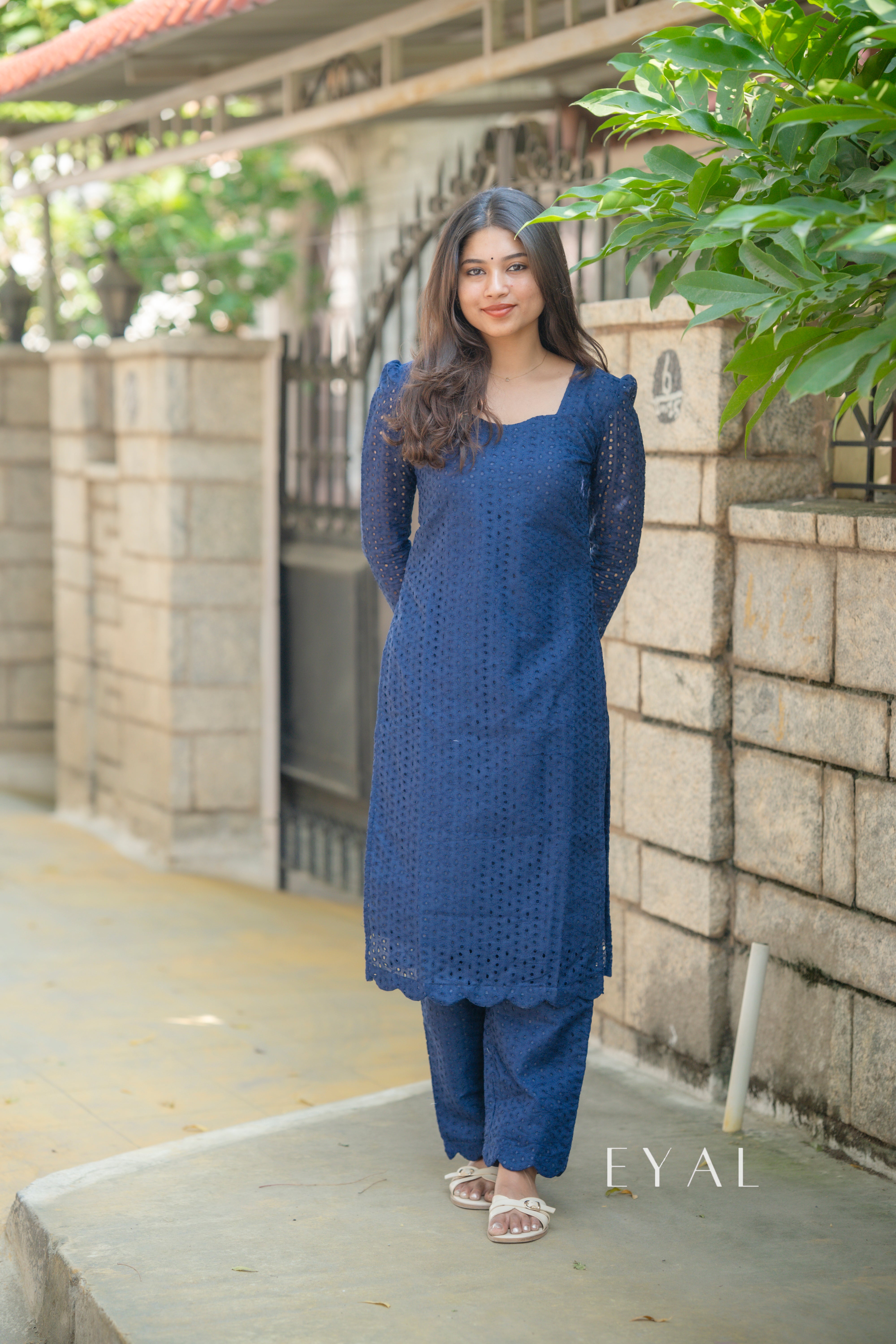 Indigo hakoba kurta set