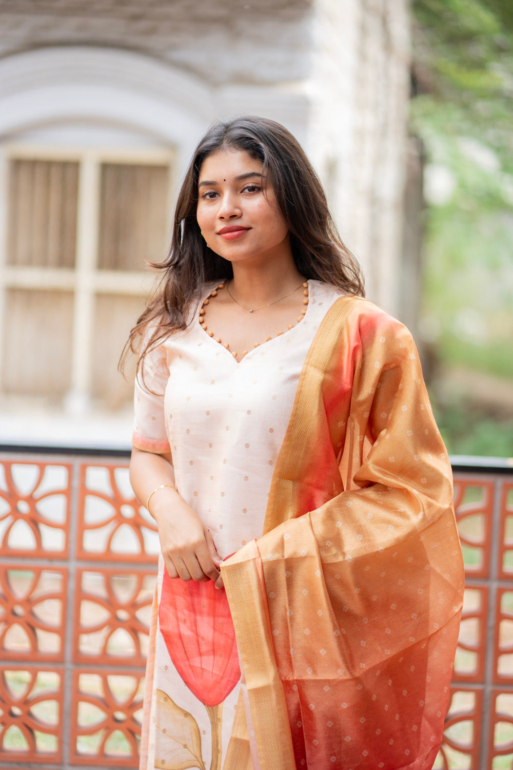 Coral gulab set