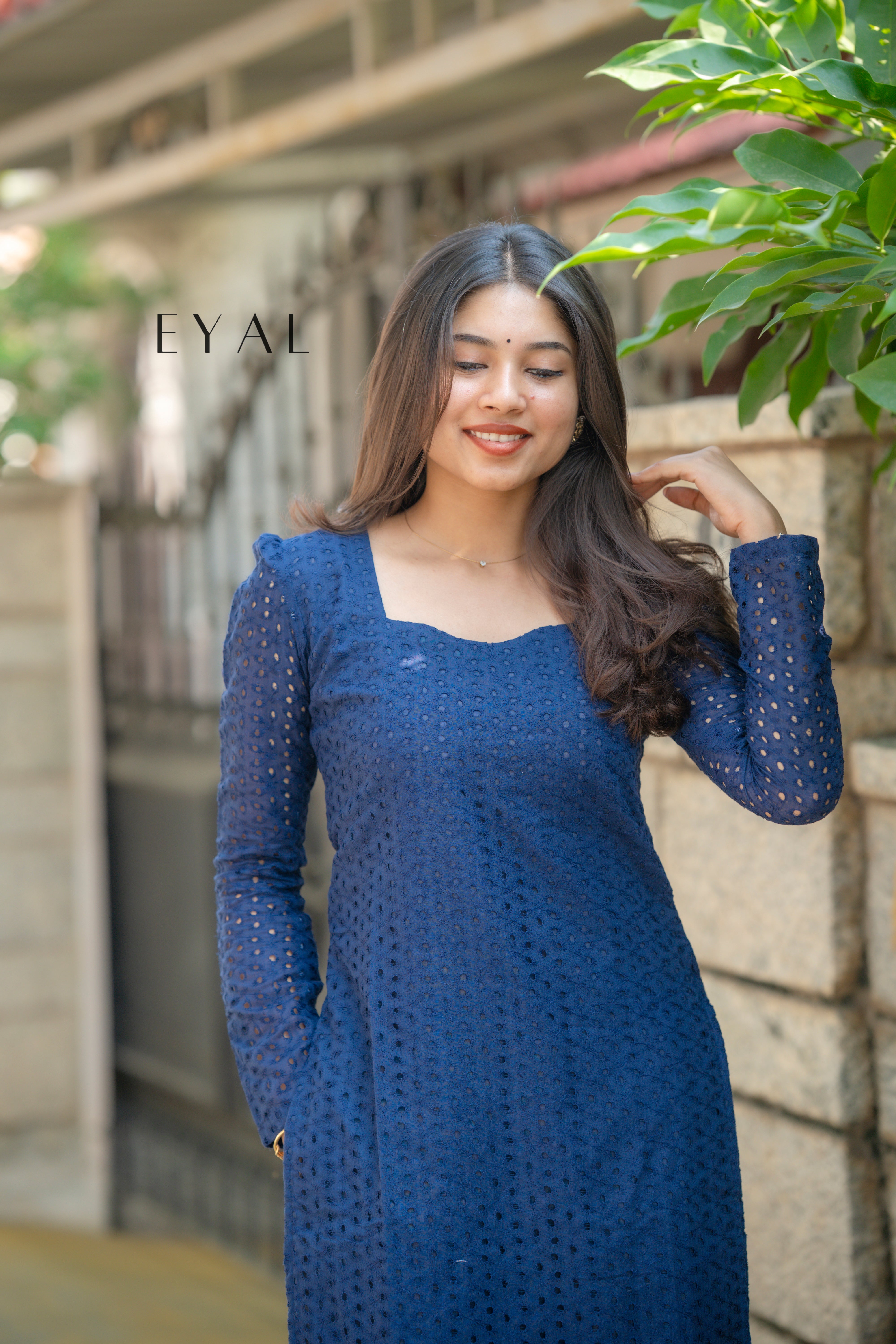 Indigo hakoba kurta set