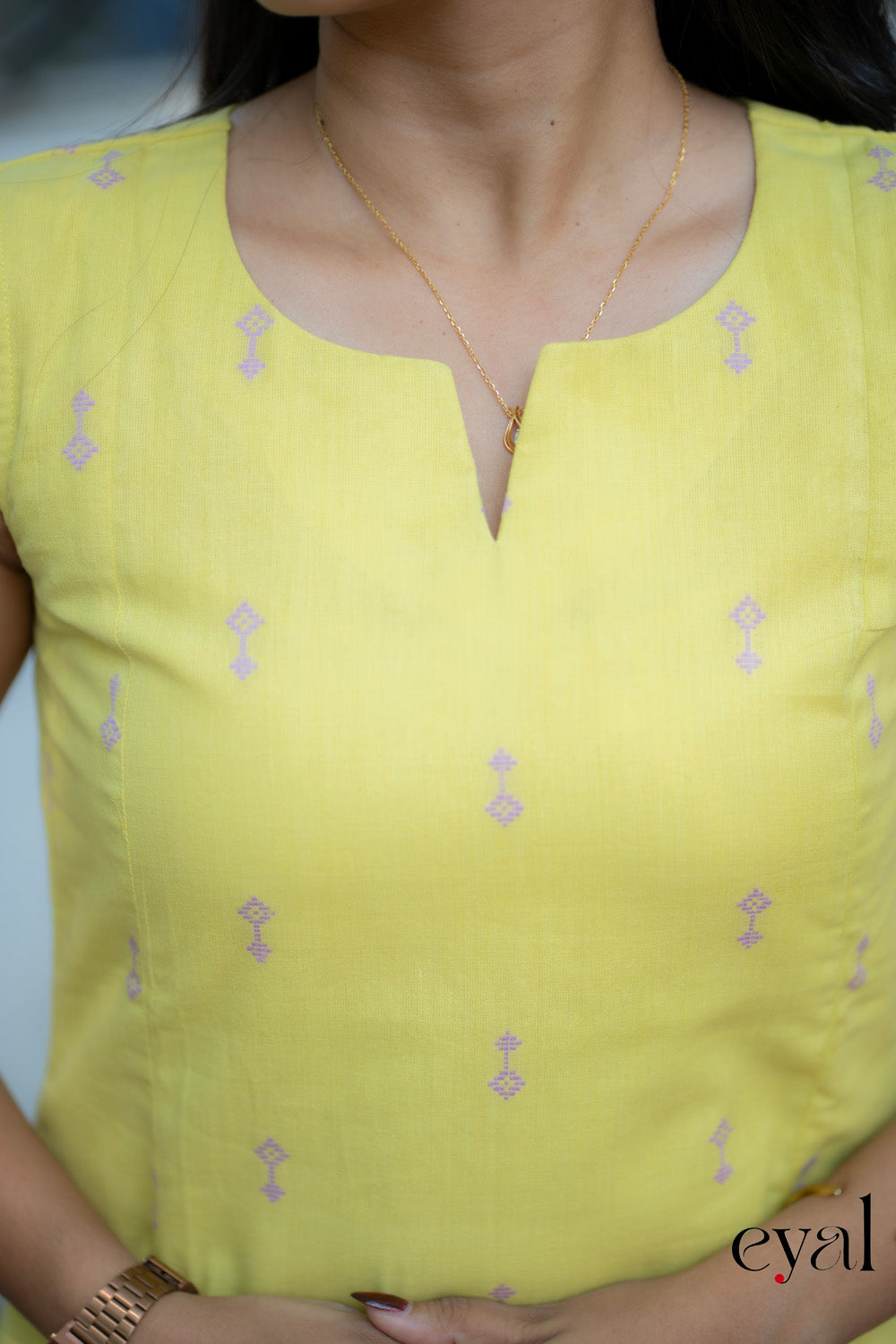 Lemon Lavender handloom cotton set