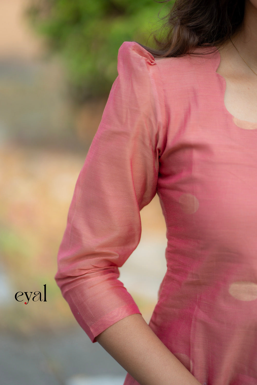 Blushberry silk suit