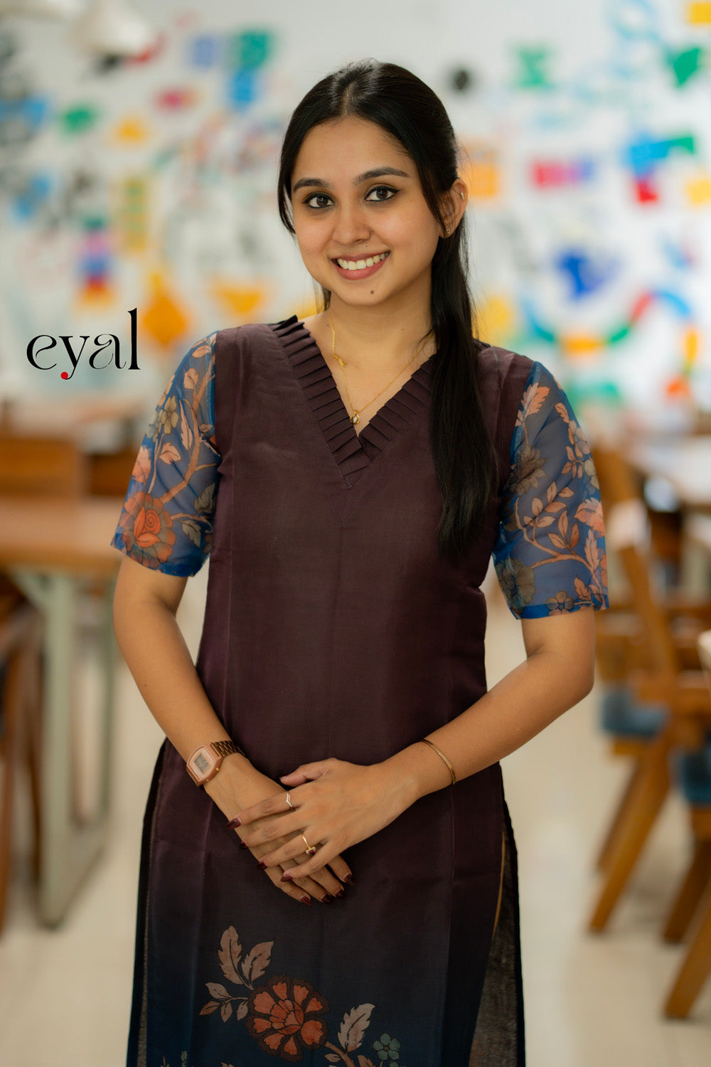 Ombre Bloom Printed Kurta
