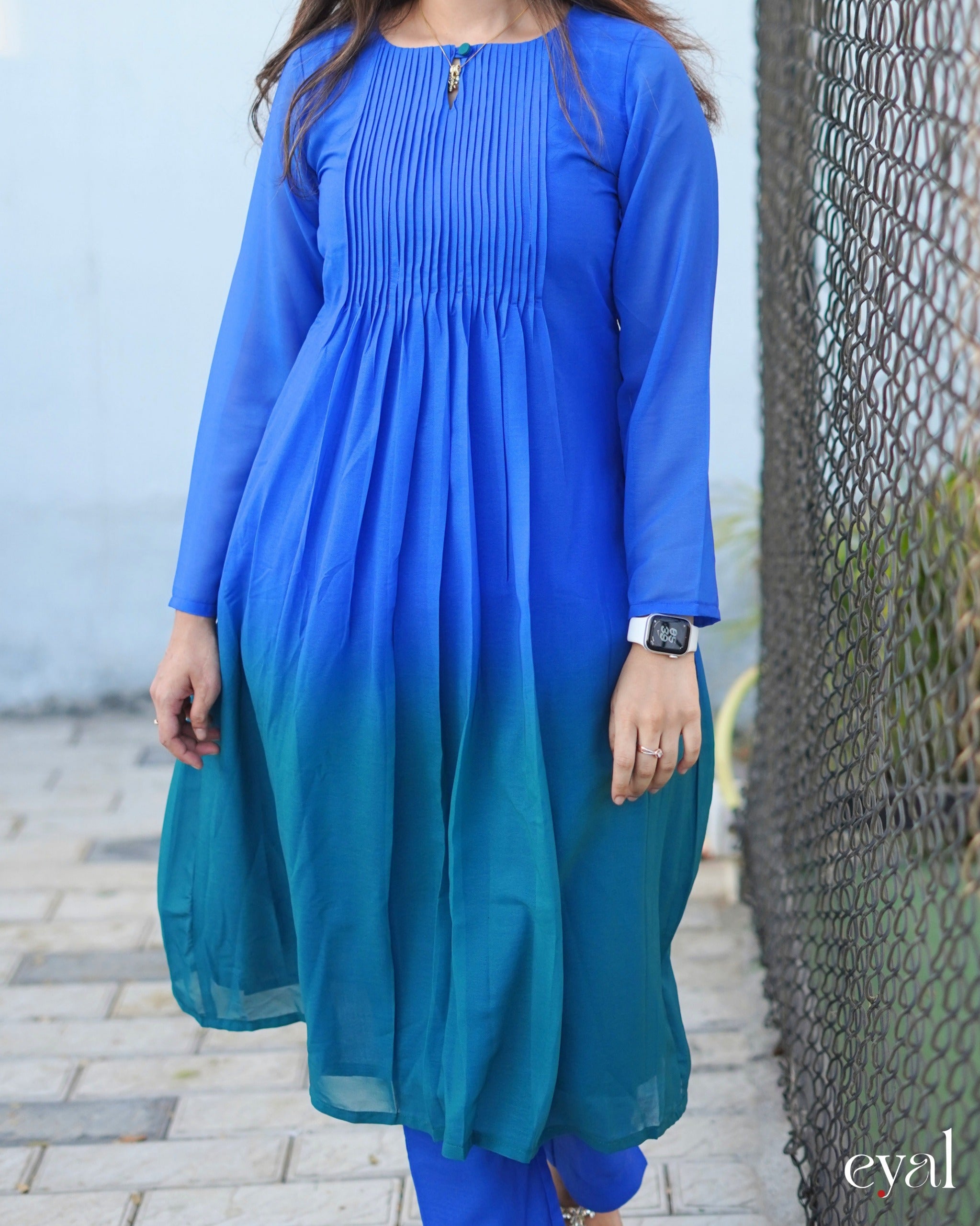 Blues kurta set
