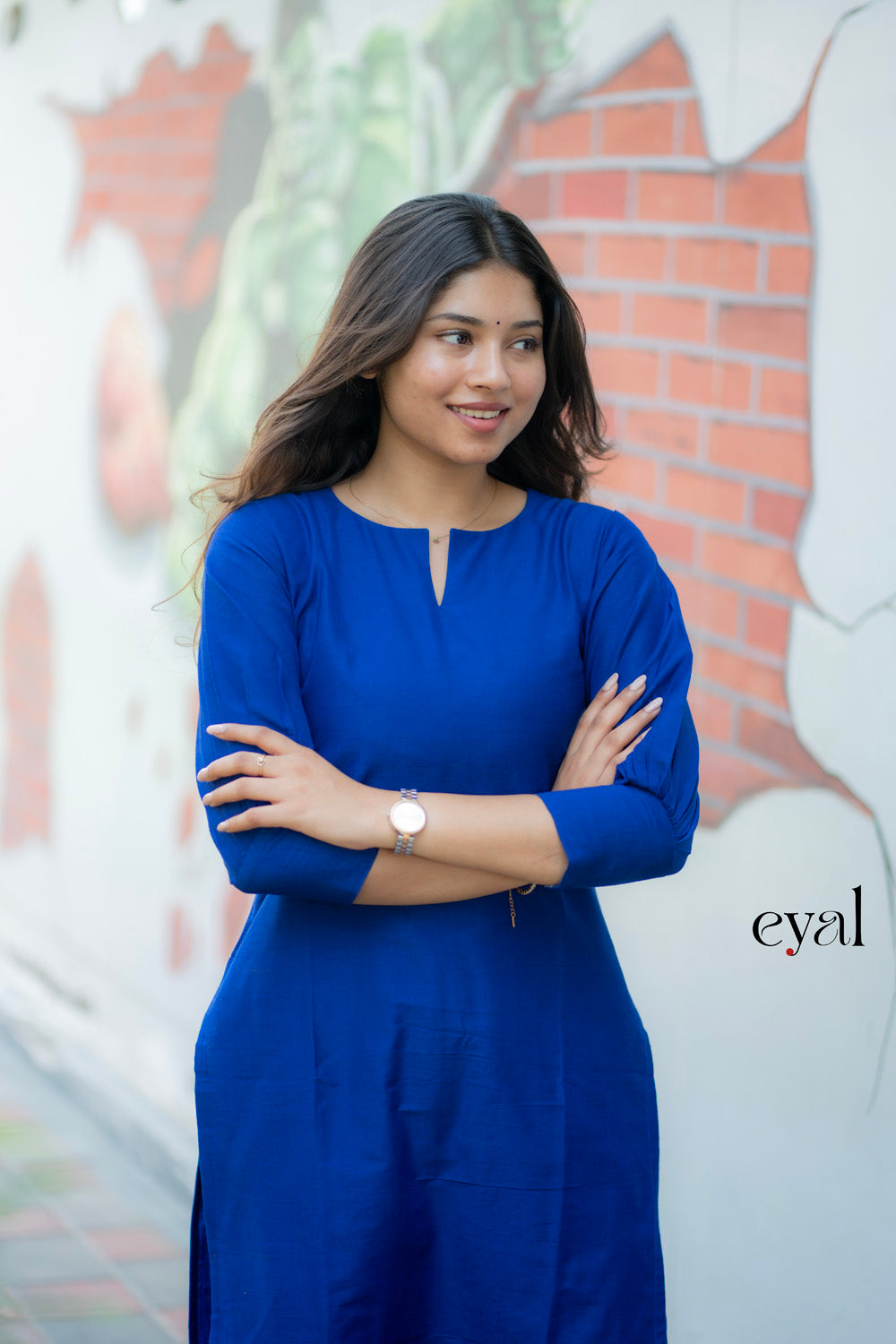 Electric blue kurta set