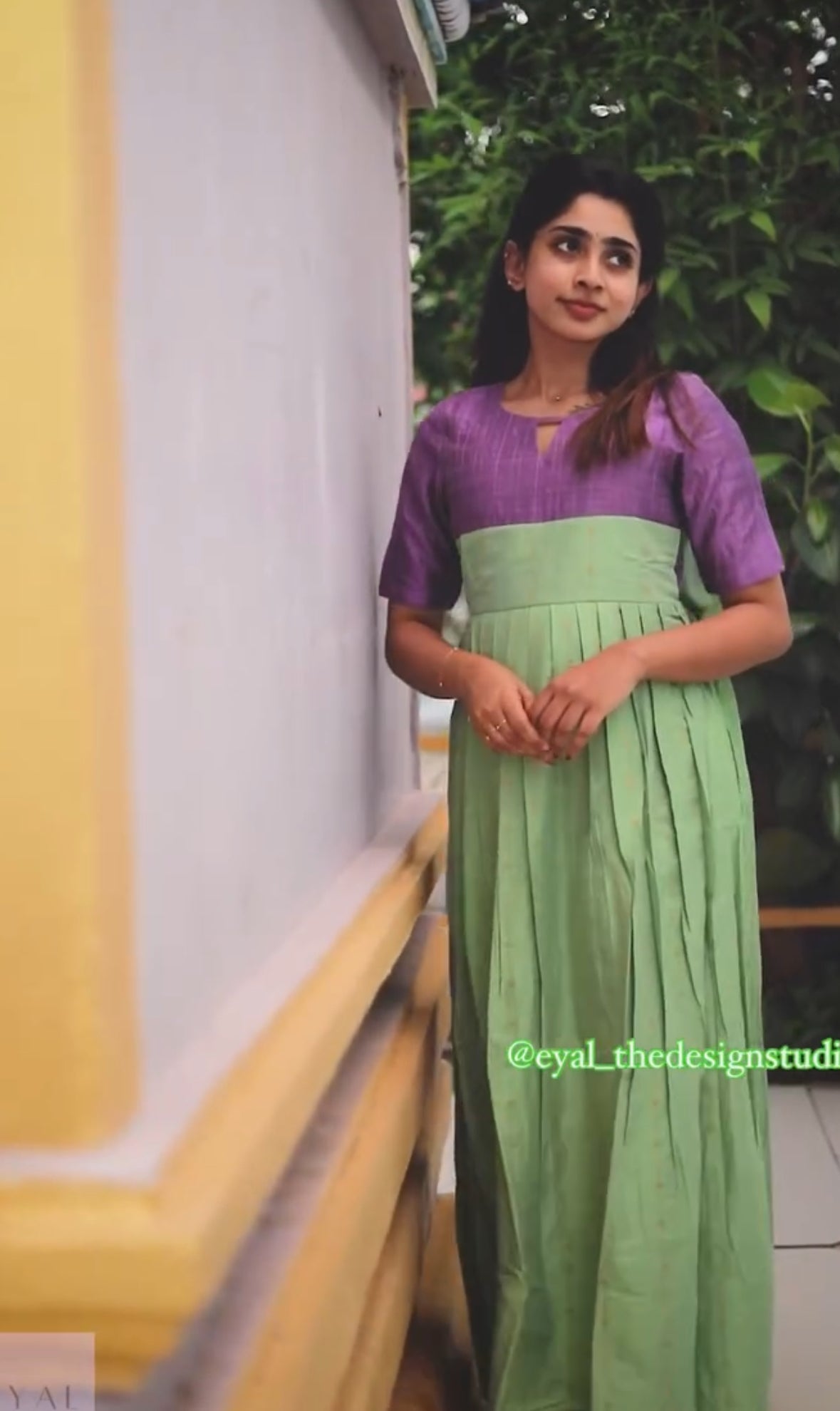 Raw silk gown - 1258