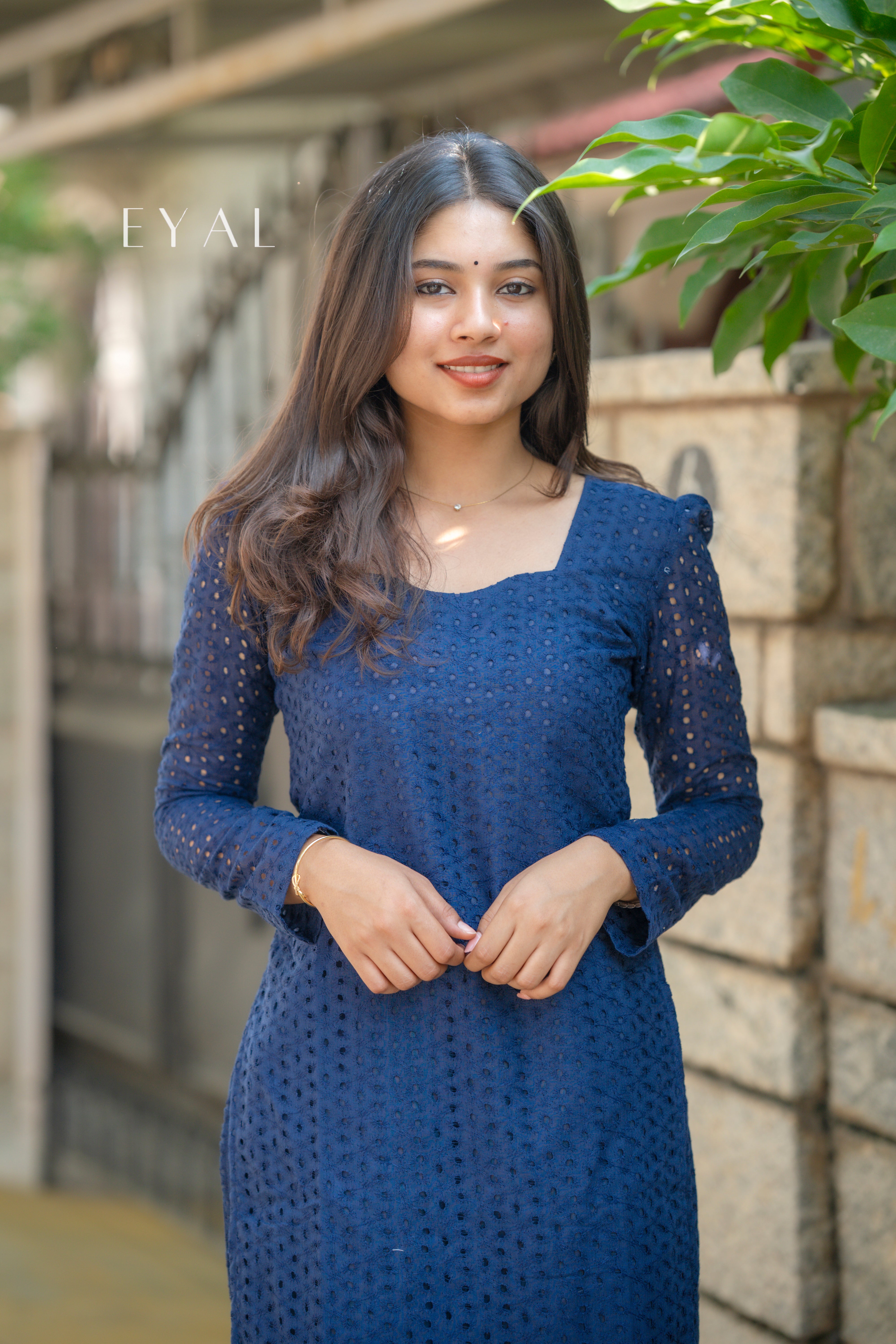 Indigo hakoba kurta set