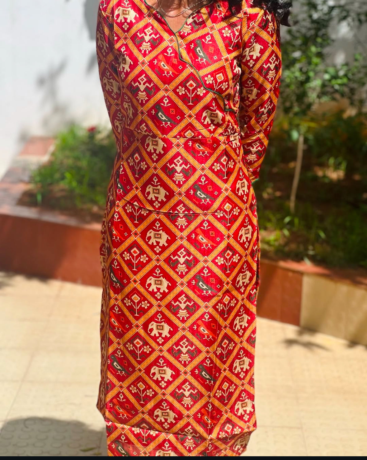 Tussar kurti -1080