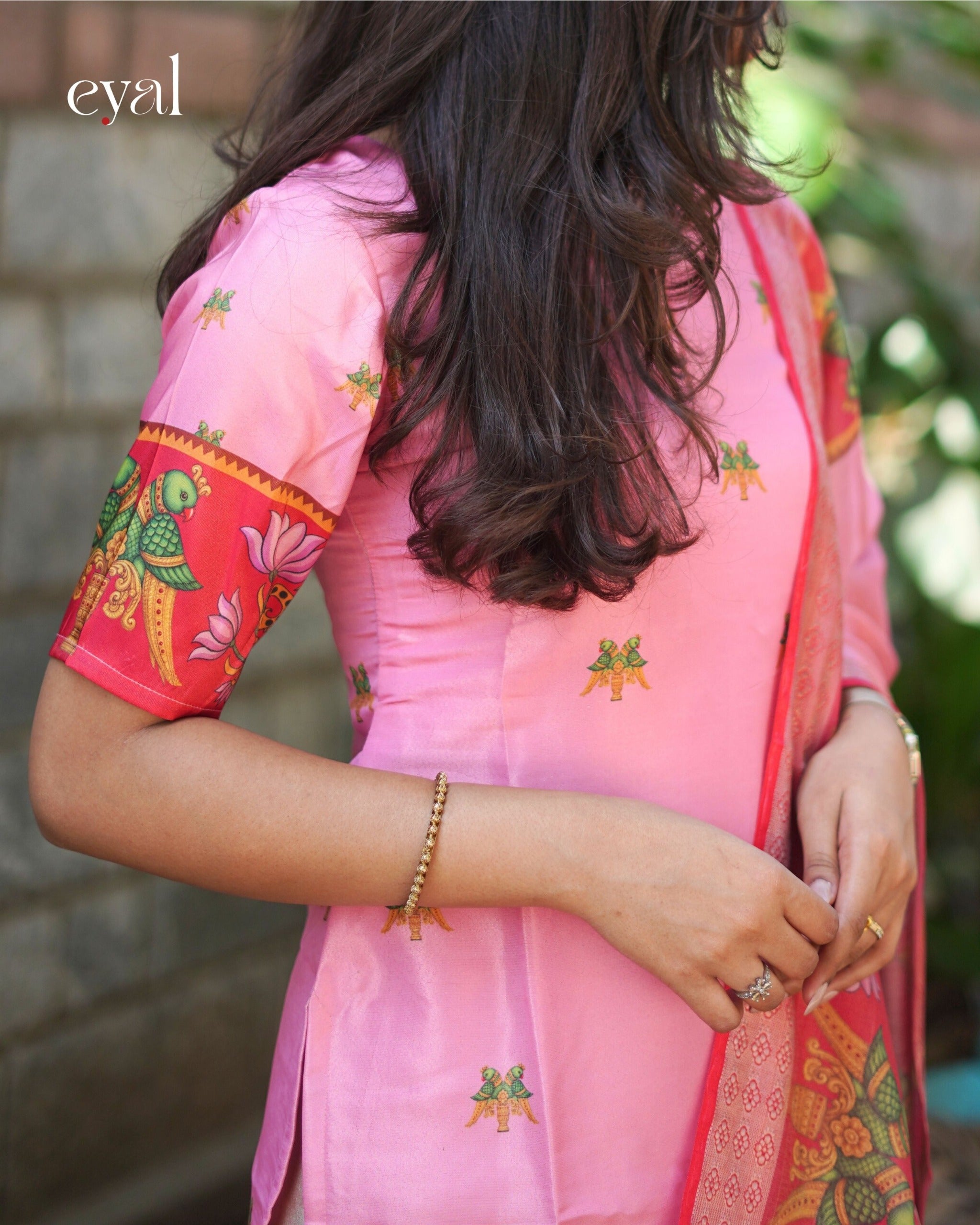 Tanjore canvas kurti with dupatta