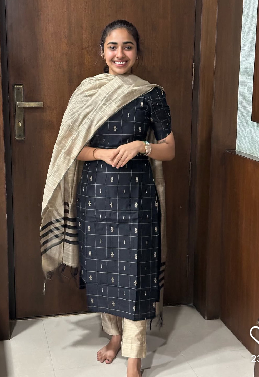 Raw silk set - 1290
