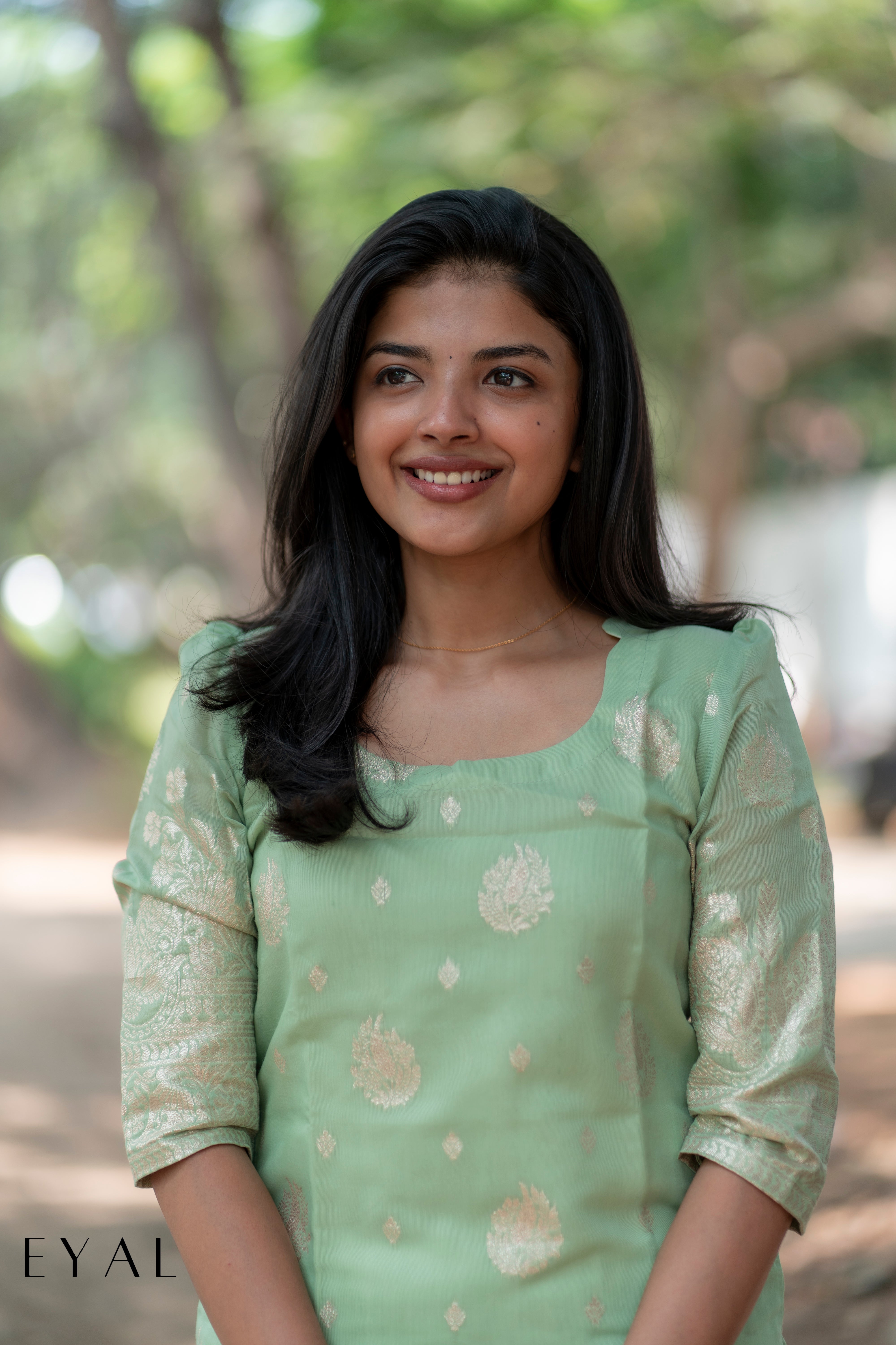 Green banaras kurti