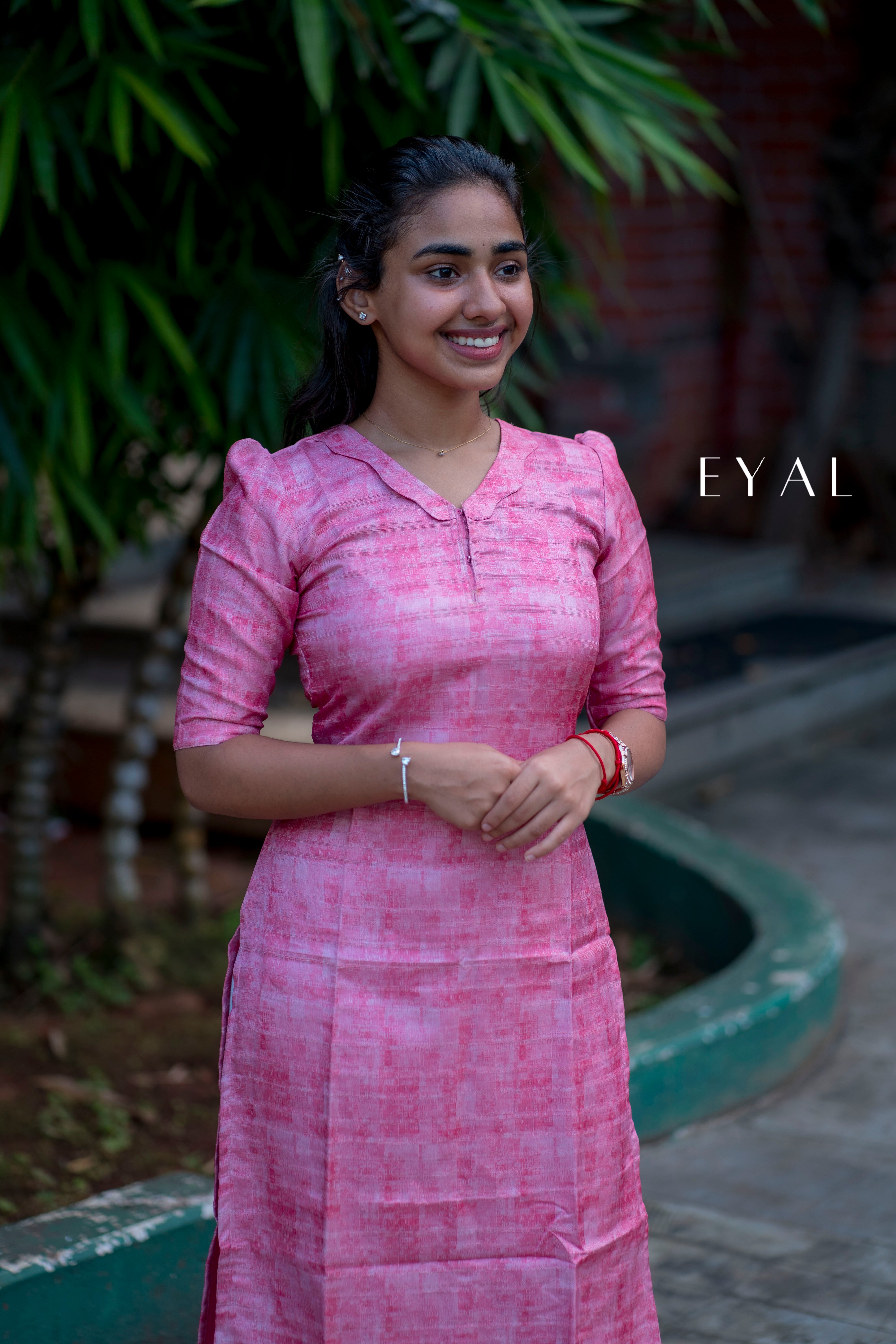 Pink kurti with duppatta -1354