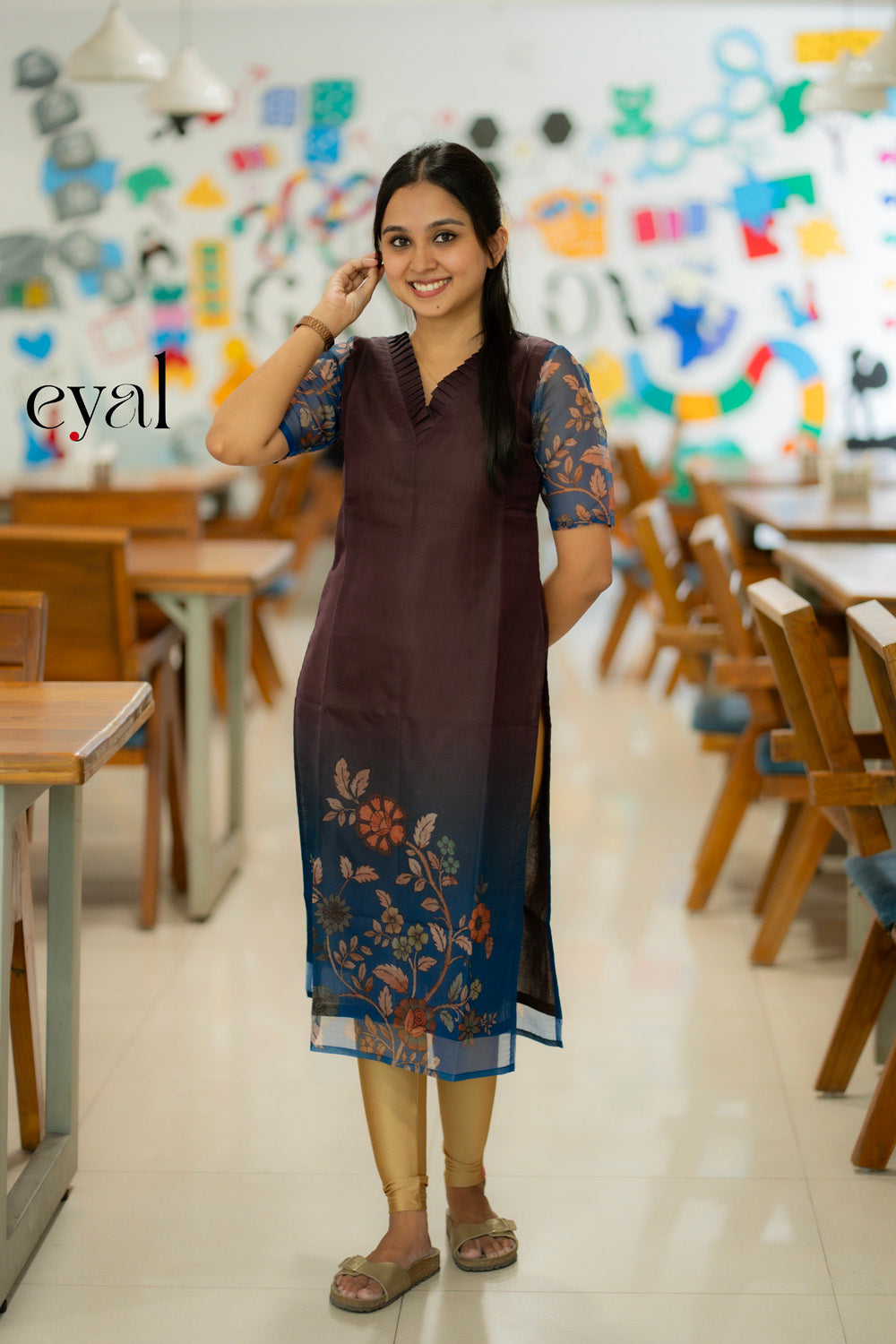 Ombre Bloom Printed Kurta
