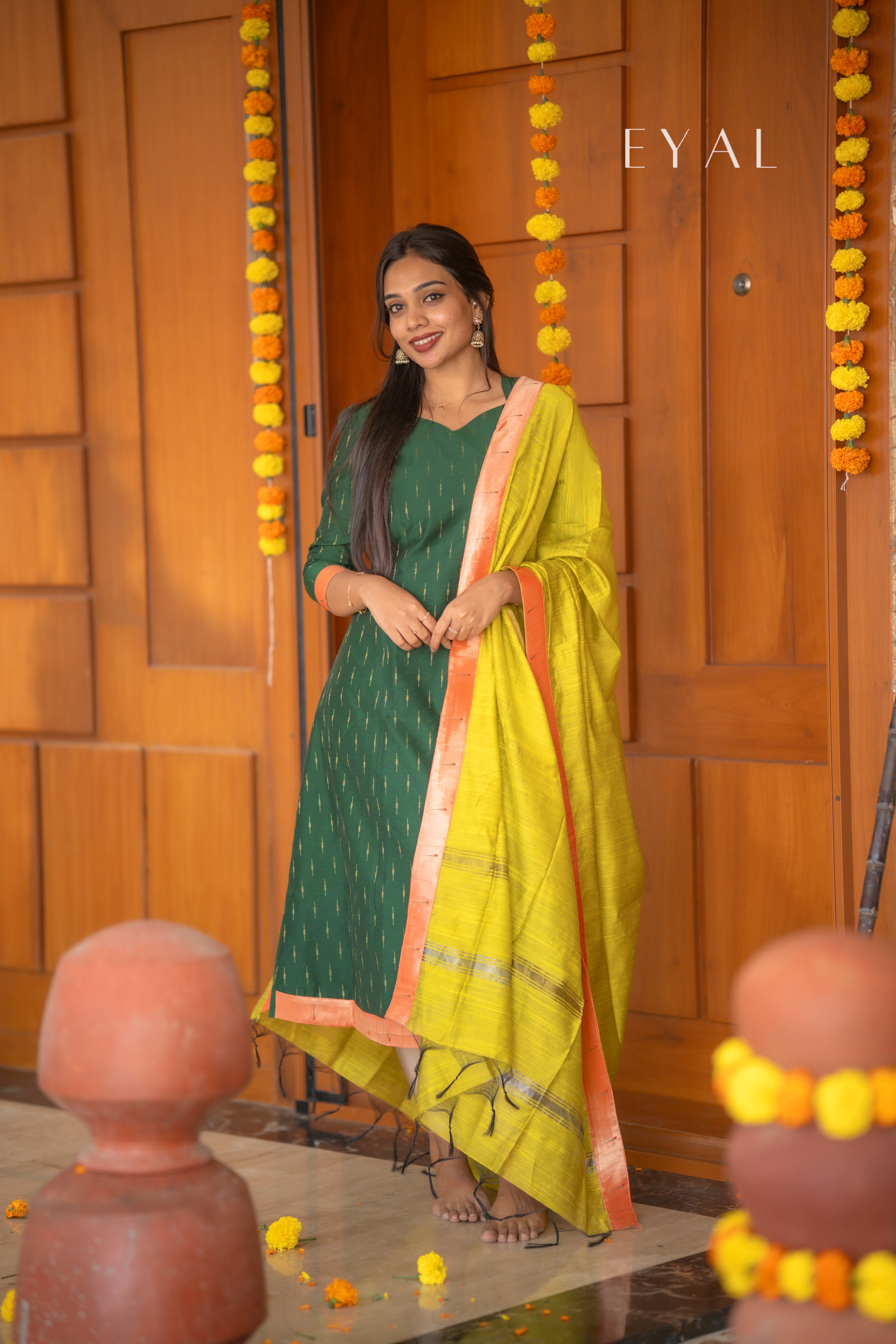kurti paithani dress design Latest Paithani Dress Material Kurti For Girls