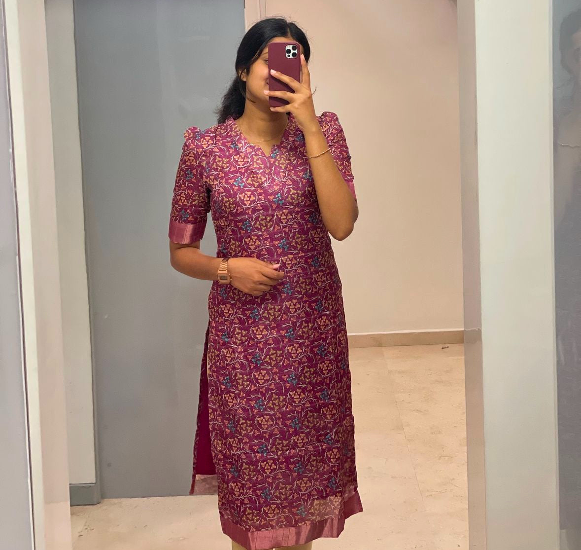 Kollam silk kurti -1107