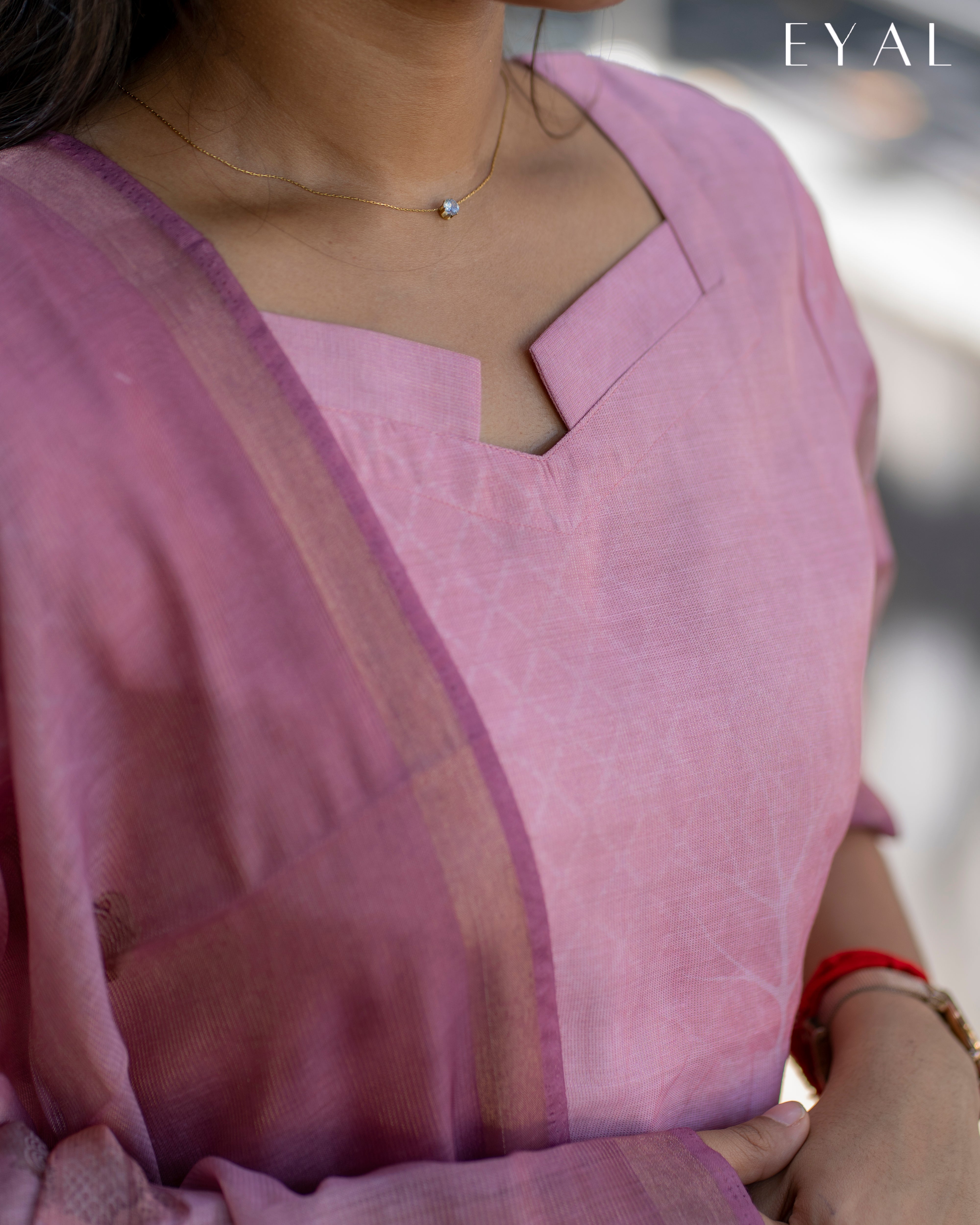 Pink kurti with duppatta-1275